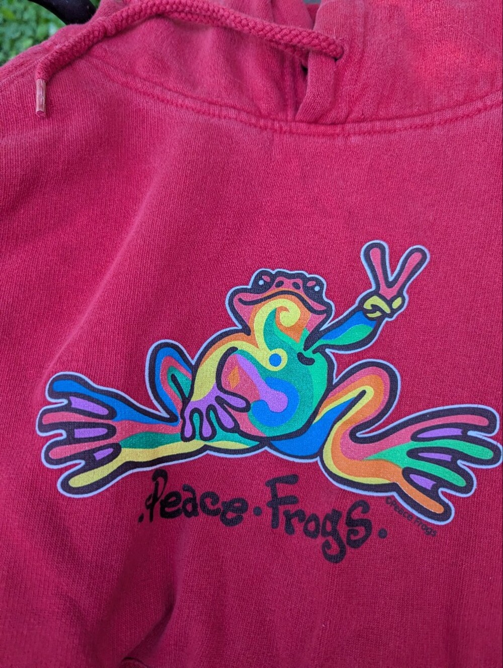 Peace Frogs Hoodie Women's Size XXL - Picture 5 of 8